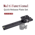 XILETU LCB-24B Track Dolly Slider Focusing Focus Rail Slider & Clamp and QR Plate Meet Arca Swiss For DSLR Camera Canon