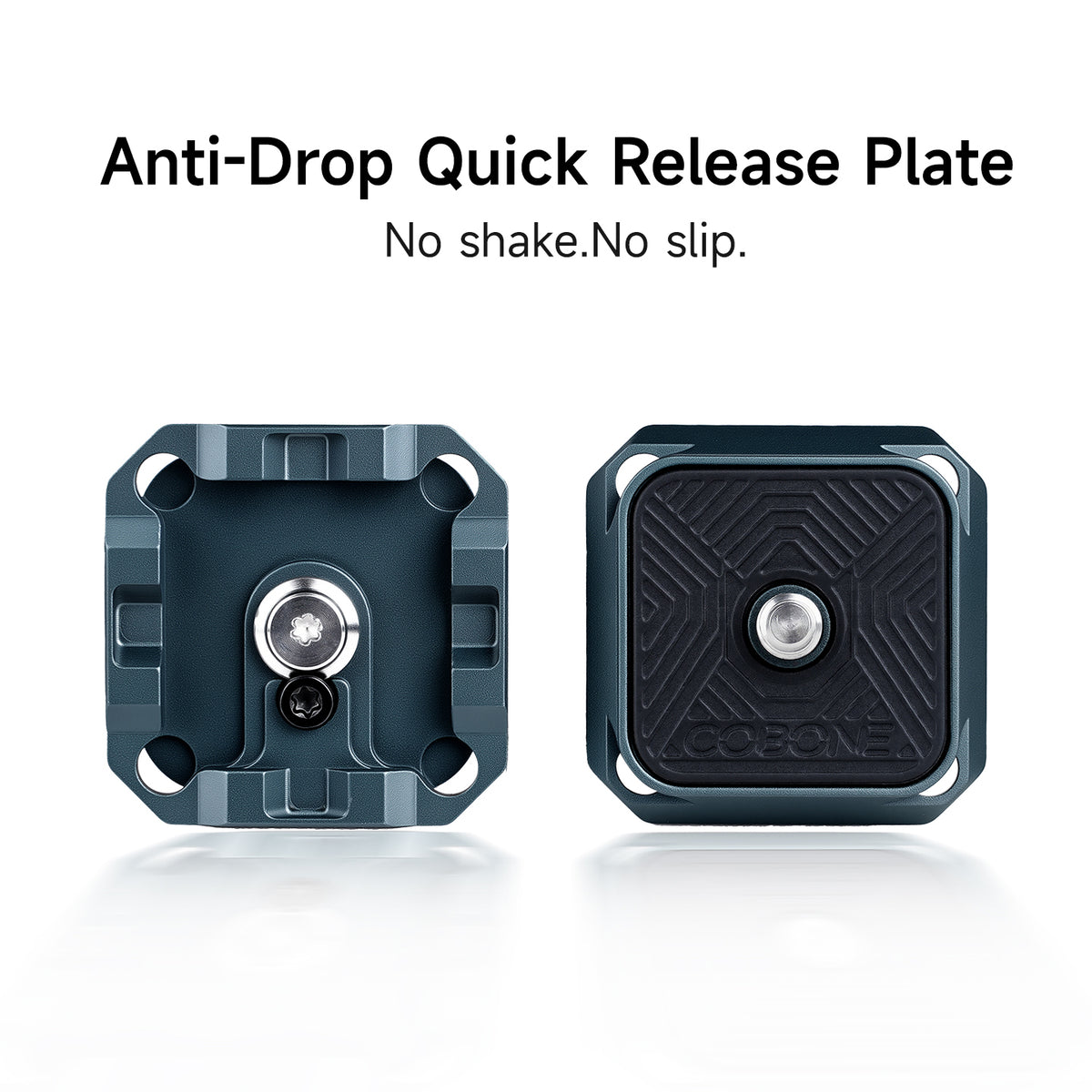 XILETU PQ-38K Arca-Swiss Quick Release Plate, Anti-Deflection Aluminum Alloy Base for DSLR/Mirrorless Cameras Tripod Mount Adapter