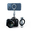 XILETU QPQ-T1 Magsafe Magnetic Phone Mount Foldable Metal Cold Shoe 1/4" Screw Arri Locating Hole Vlog Live Streaming Bracket