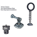 XILETU QP-01 QPQ-T38 Sports Camera Quick Release Plate for DJI Action3/4 GoPro Insta360 Accessories Arca Tripod Head Magnetic Phone Holder