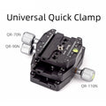 XILETU QR-90N QR-110N Quick Clamp With Quick Release Plate 1/4 General Screw Conversion Screw For Cameras Tripods Monopods Tripod Head