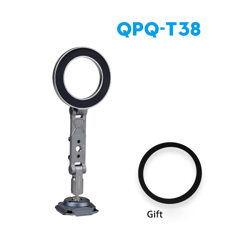 XILETU QP-01 QPQ-T38 Sports Camera Quick Release Plate for DJI Action3/4 GoPro Insta360 Accessories Arca Tripod Head Magnetic Phone Holder