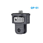 XILETU QP-01 QPQ-T38 Sports Camera Quick Release Plate for DJI Action3/4 GoPro Insta360 Accessories Arca Tripod Head Magnetic Phone Holder