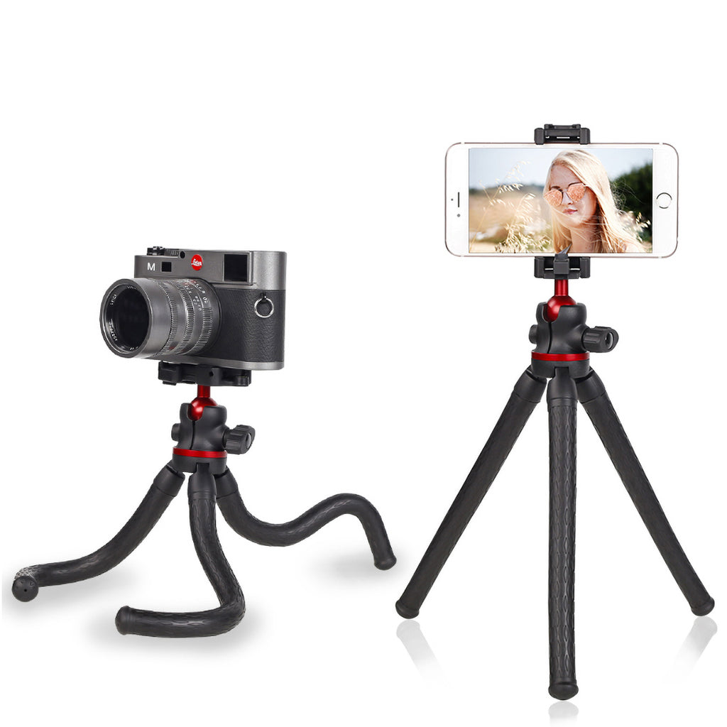 XILETU XBT-2 Travel Flexible Octopus Tripod for Smartphone DSLR SLR Vlog Tripod for Camera Gopro Portable 2 in 1 Tripod Stand