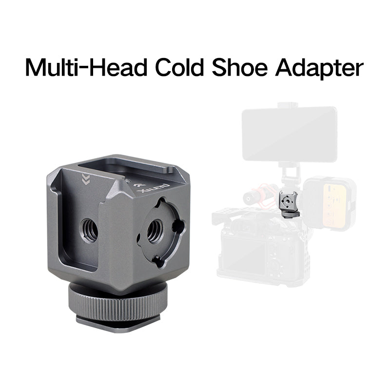 XILETU XDS-15 Cold Shoe Monitor Mount On Camera Shoe Mount Support Microphone Video LED Light for DSLR Nikon Canon