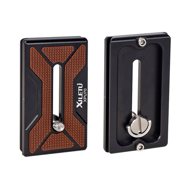 XILETU XPU-70 Universal Quick Release Plate With 1/4″ General Screw ARCA SWISS Standard For Tripod Ball Head Cameras DSLRS SLRS