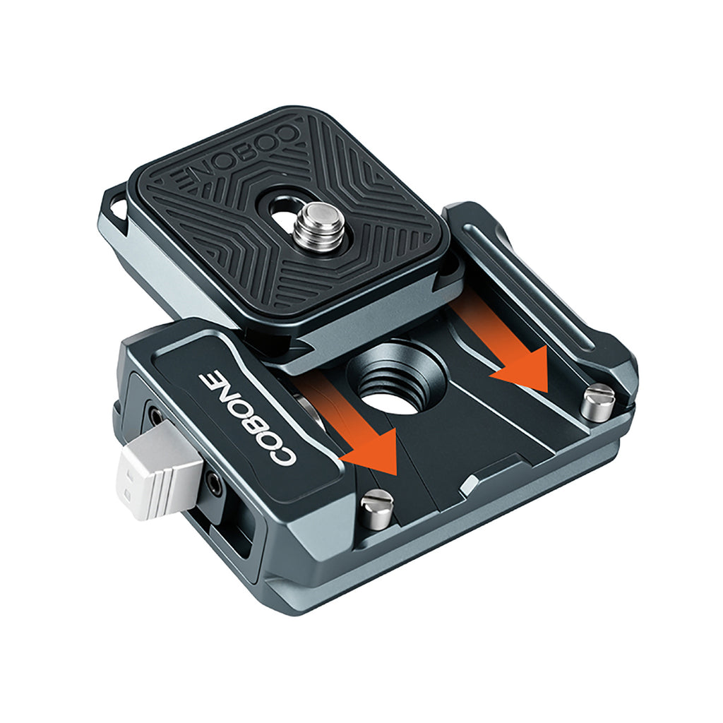 XILETU XQ-1S Quick Release Plate Clamp with Arca Swiss Quick Release Plate Quick Mounting Bracket for DSLR Camera Tripod Adapter
