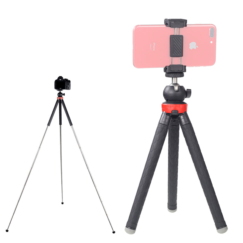 XILETU XS-110 Portable Tripod Stand Travel Outdoor Live Selfie Stick Tripod W Bluetooth Remote Control For SLRS GoPro Smartphone