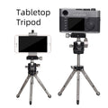 XIELTU XTS20+XG25 Mini Aluminum Tripod with Detachable Ball Head 360 Degree Rotation, Aluminum Alloy Tripod For GoPro DSLR