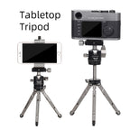 XIELTU XTS20+XG25 Mini Aluminum Tripod with Detachable Ball Head 360 Degree Rotation, Aluminum Alloy Tripod For GoPro DSLR