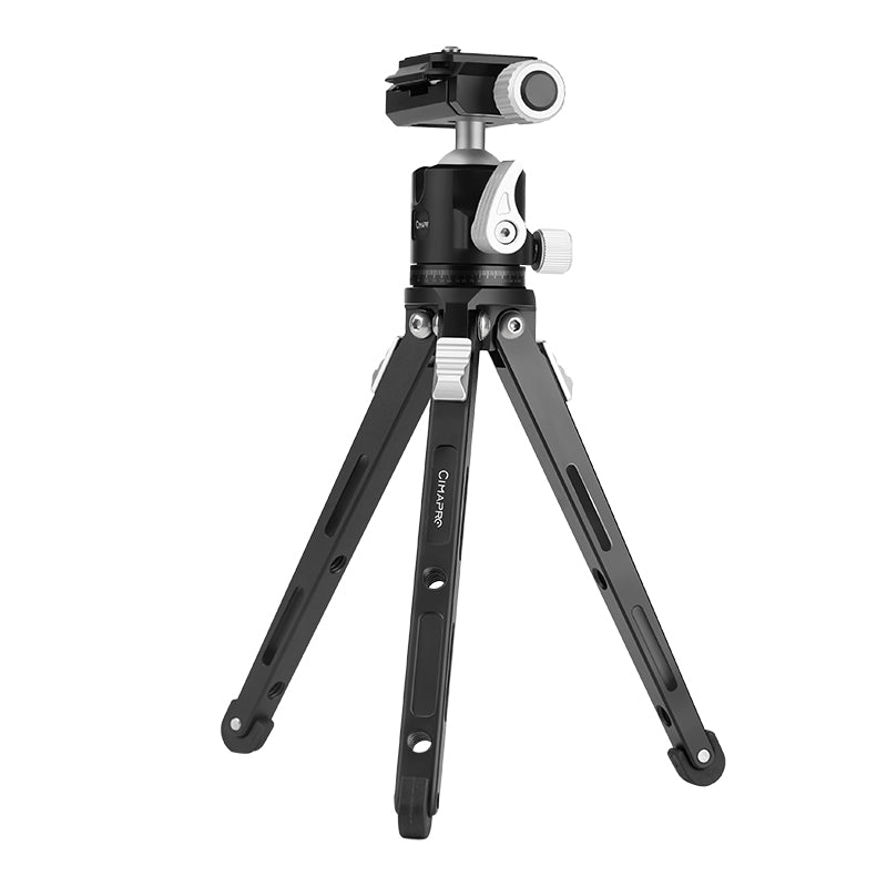 XILETU CB-1+CT-18 Mini Tripod with Arca Swiss Ball Head & Cold Shoe, Metal Handheld Selfie Stick for Phone Camera, 3KG Load for Live Vlog